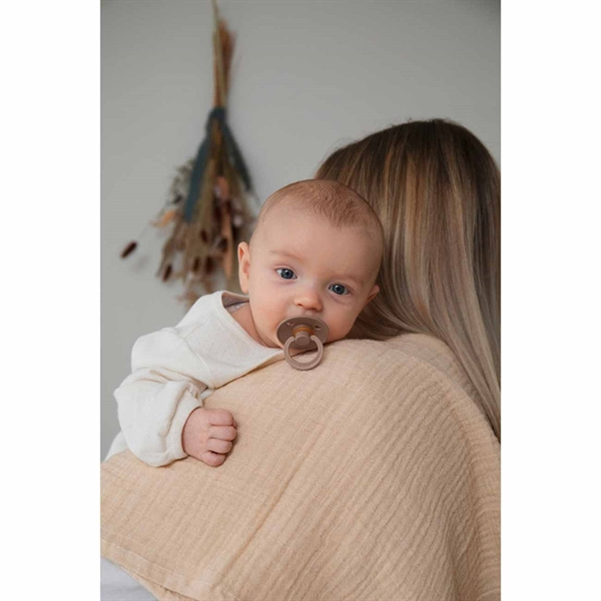 Bibs Color Latex Nappar 2-pack Round Mocha/Dark Oak