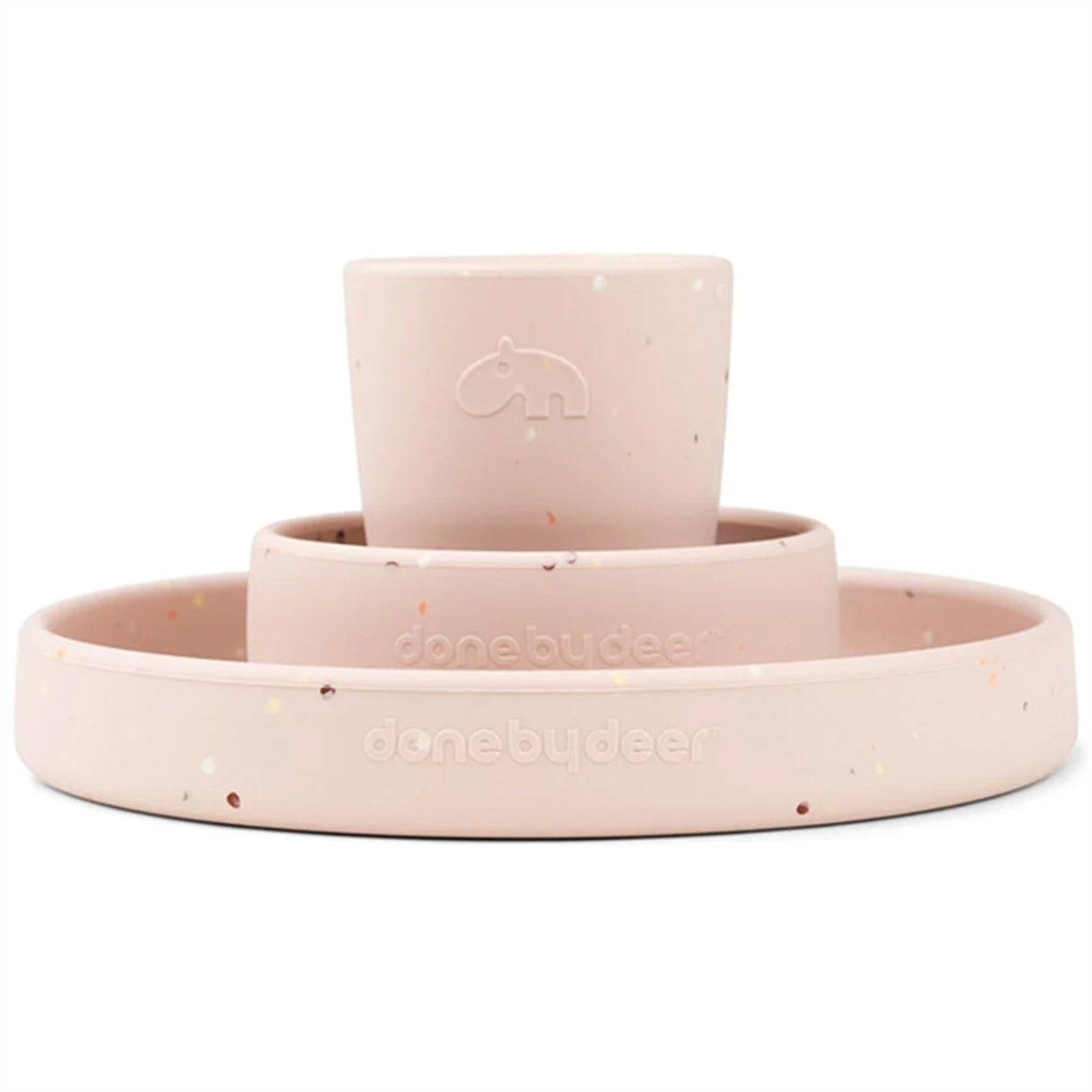 Done by Deer Silikone Spisesæt Confetti Powder