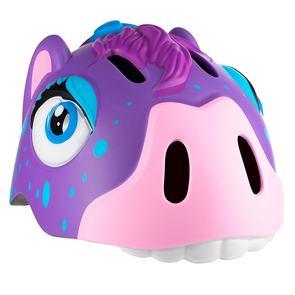 Crazy Safety Häst Cykelhjälm Purple