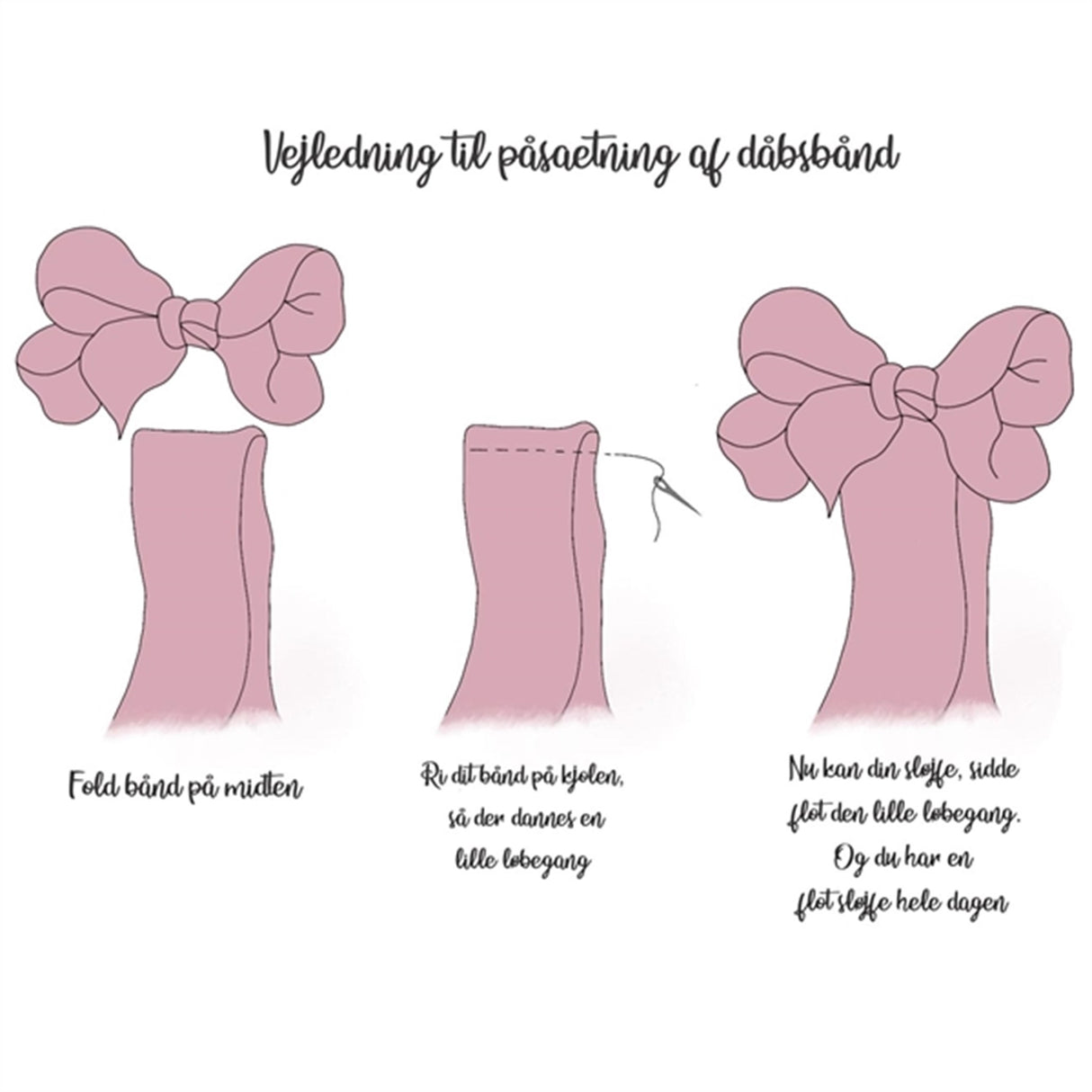 Bow's by Stær Dopband Satin m. Dobbelt Rosett Golden Brown