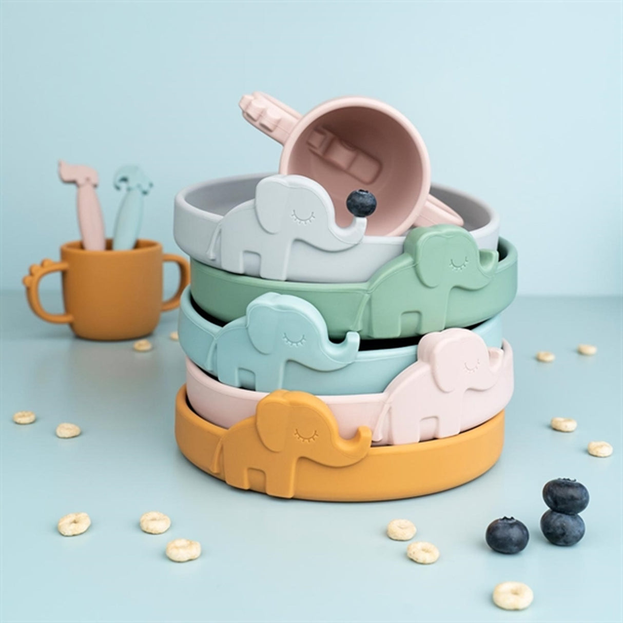 Done by Deer Peekaboo Tallrik Elphee Blå