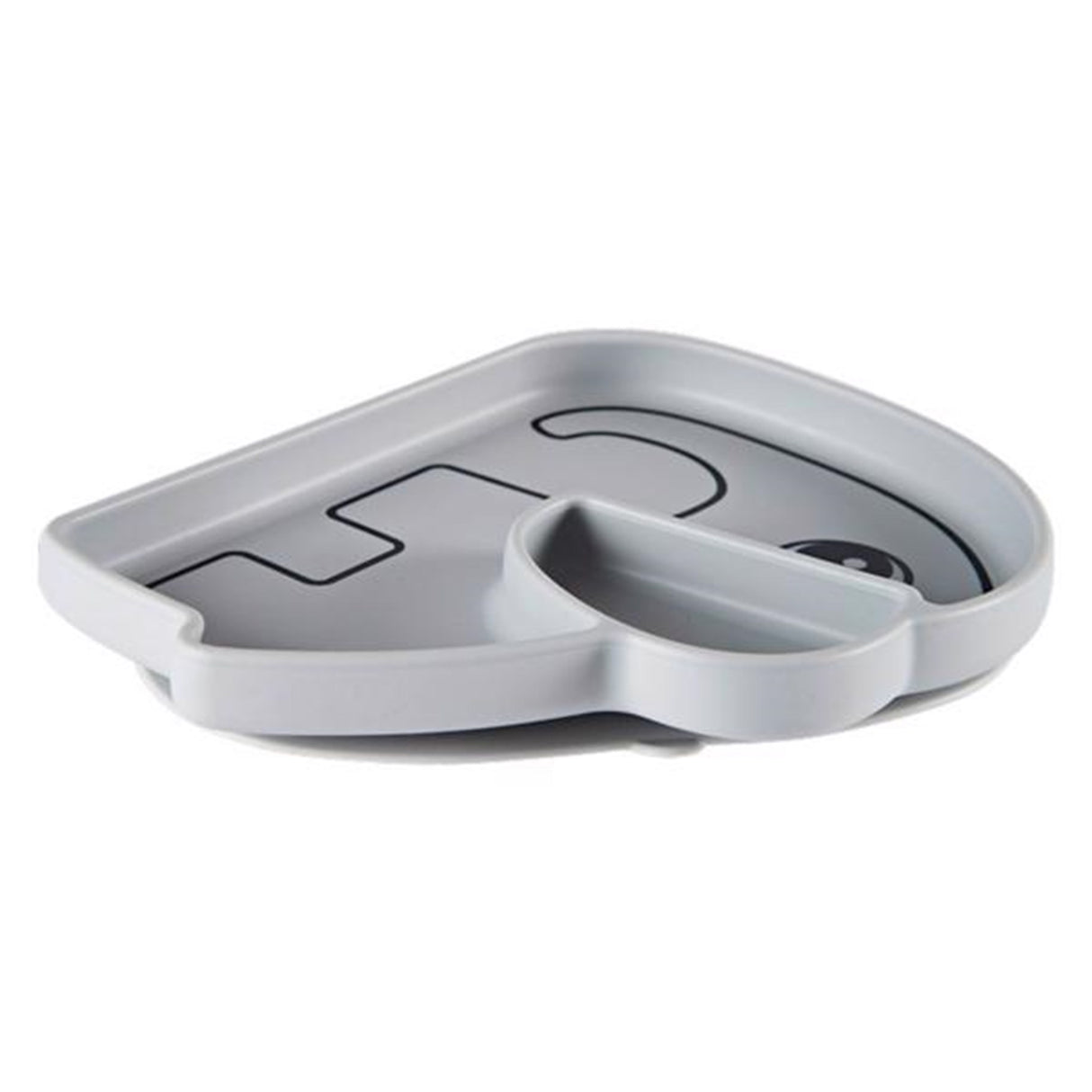 Done by Deer Silicone Stick & Stay Plate Grey