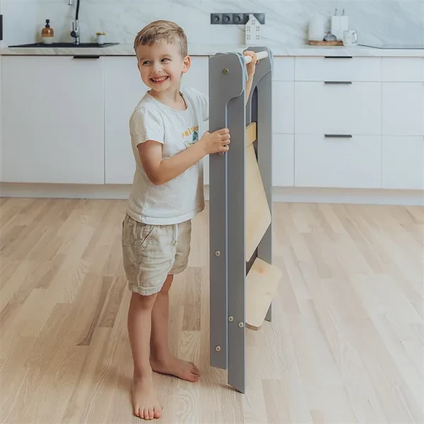 Duck Woodworks Transformable Kitchen Tower Grey