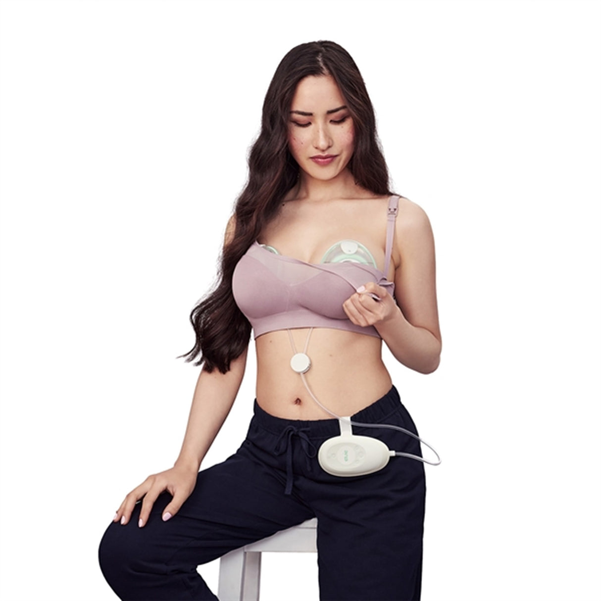 Elvie Brystpumpe Stride Dobbelt White