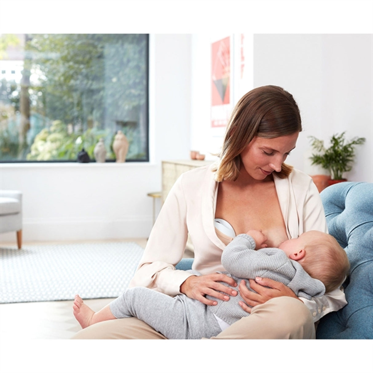 Elvie Bröstpump Curve White/Clear