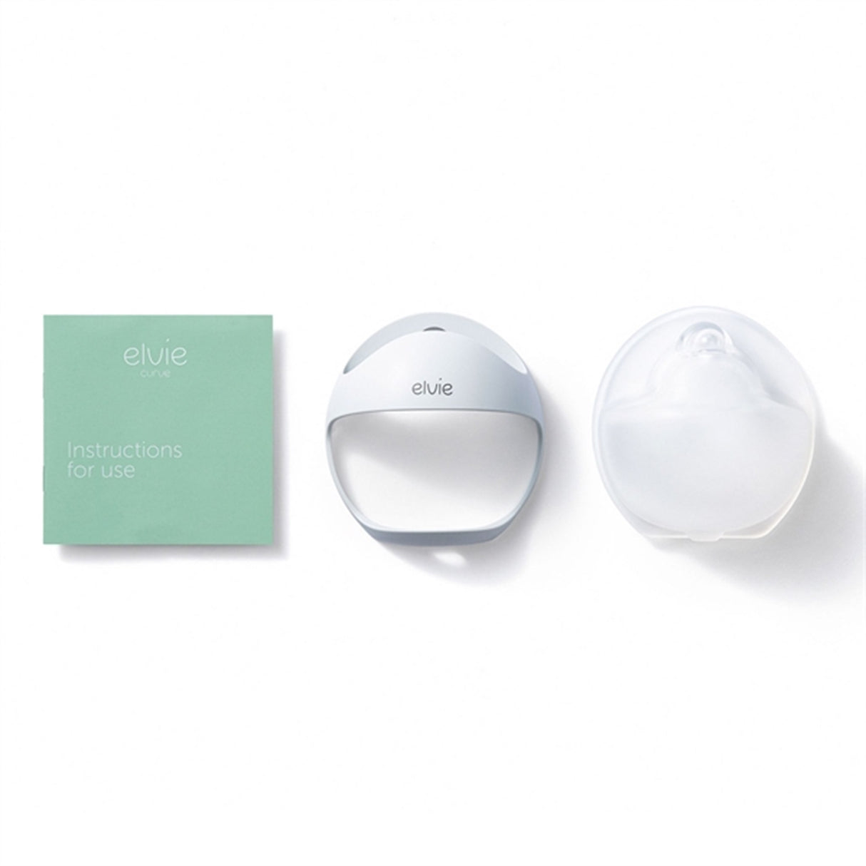 Elvie Bröstpump Curve White/Clear