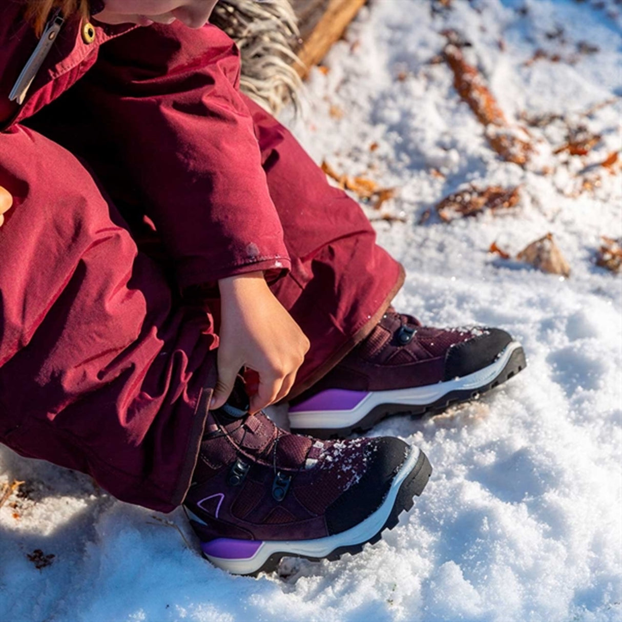 Ecco Snow Mountain Stövlar Black/Fig 4