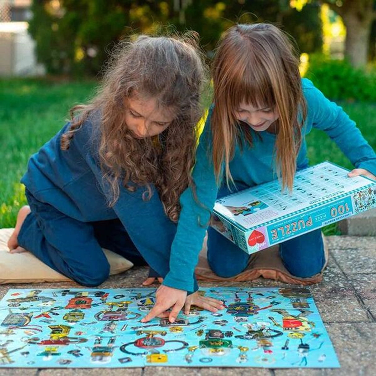 Eeboo Puzzle 100 Pieces - Upcycled Robots