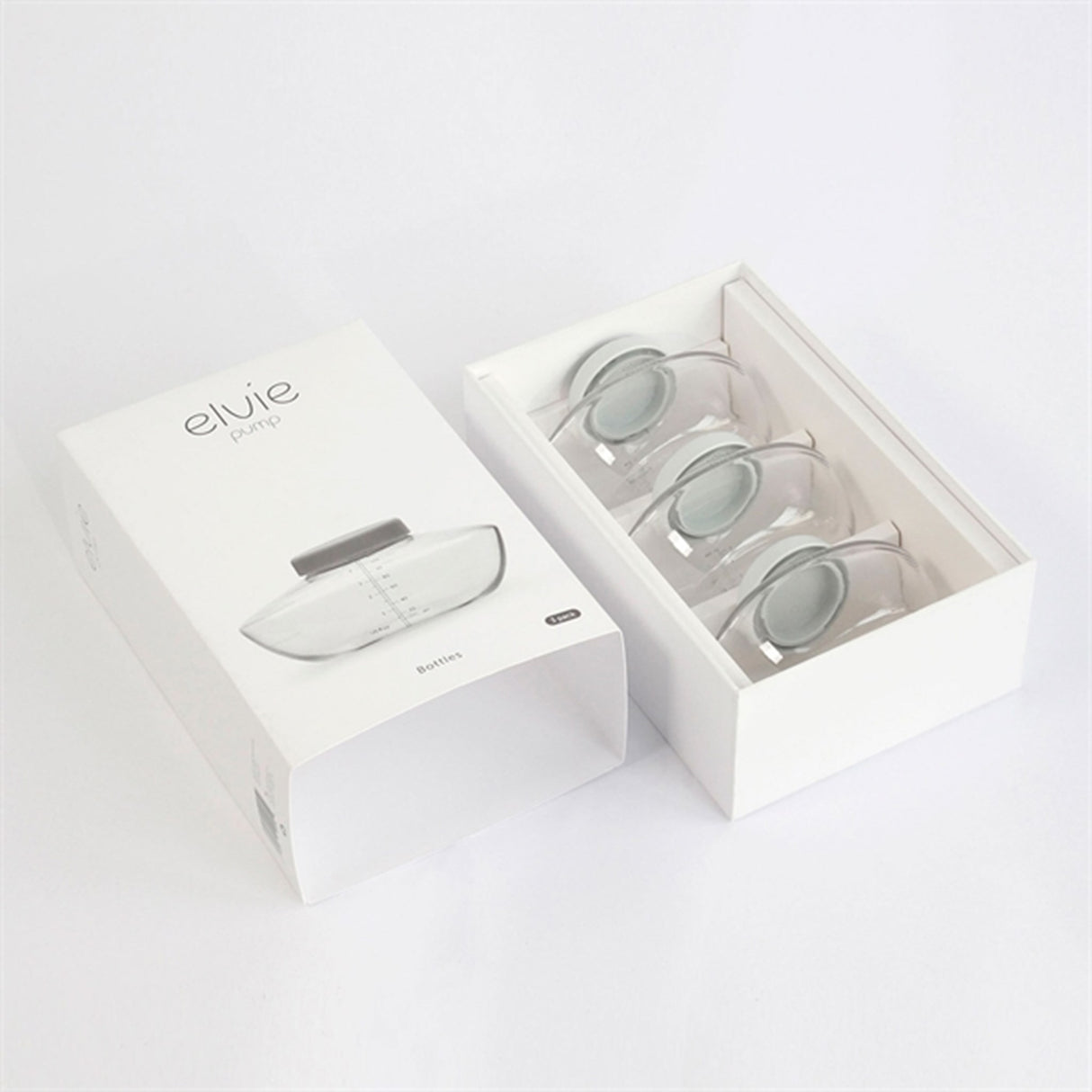 Elvie Flaskor För Bröstmjölk 150 ml 3-Pack White