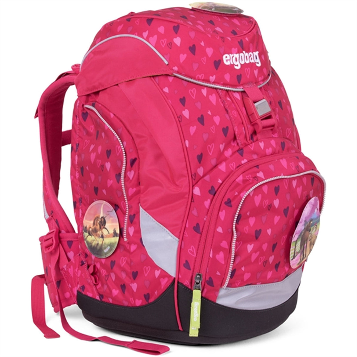 Ergobag Skolväska Prime HorseshoeBear Pink Hearts