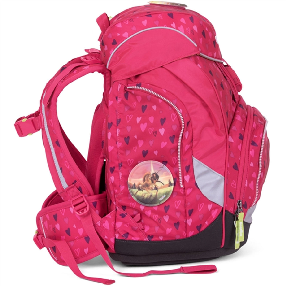 Ergobag Skolväska Prime HorseshoeBear Pink Hearts