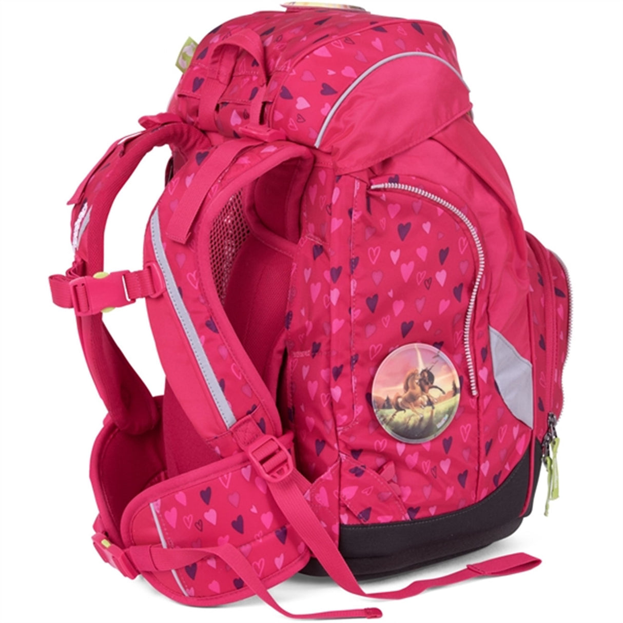 Ergobag Skolväska Prime HorseshoeBear Pink Hearts