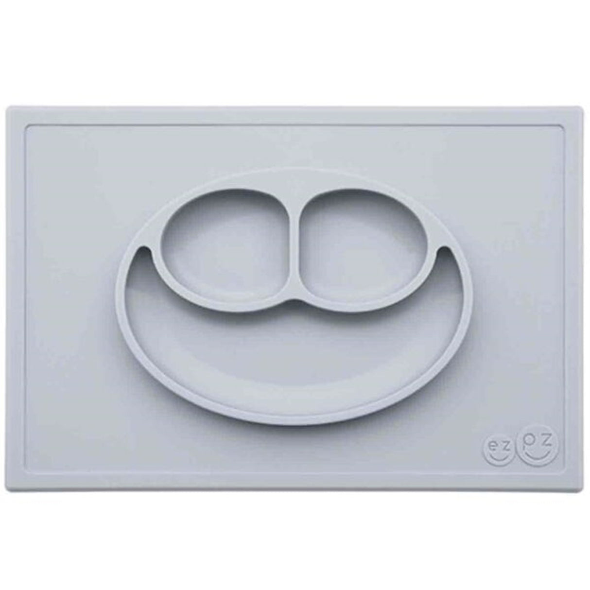 EZPZ Happy Mat Underlägg + Plate in One Grey Blue