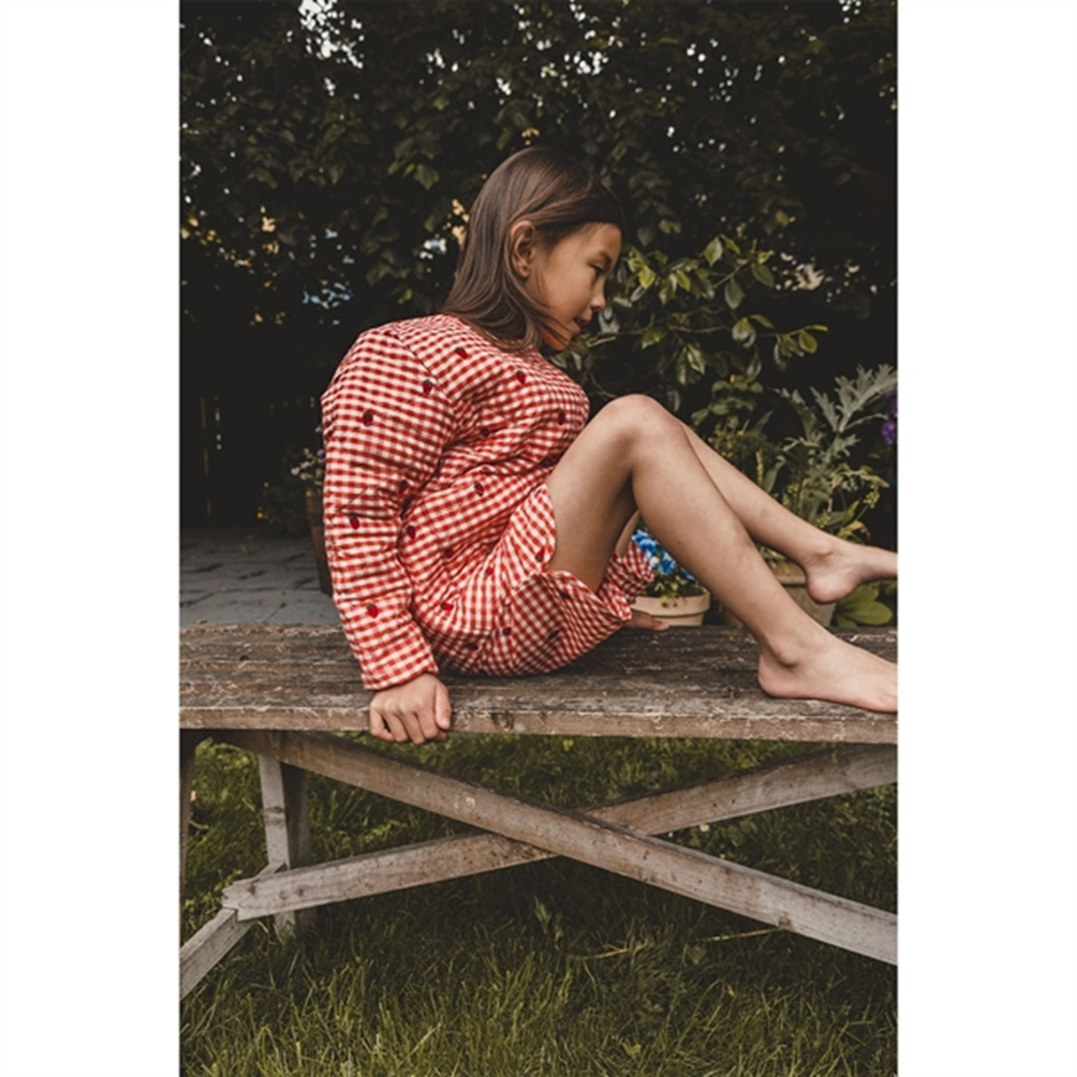 Flöss Molly Shorts Berry Gingham