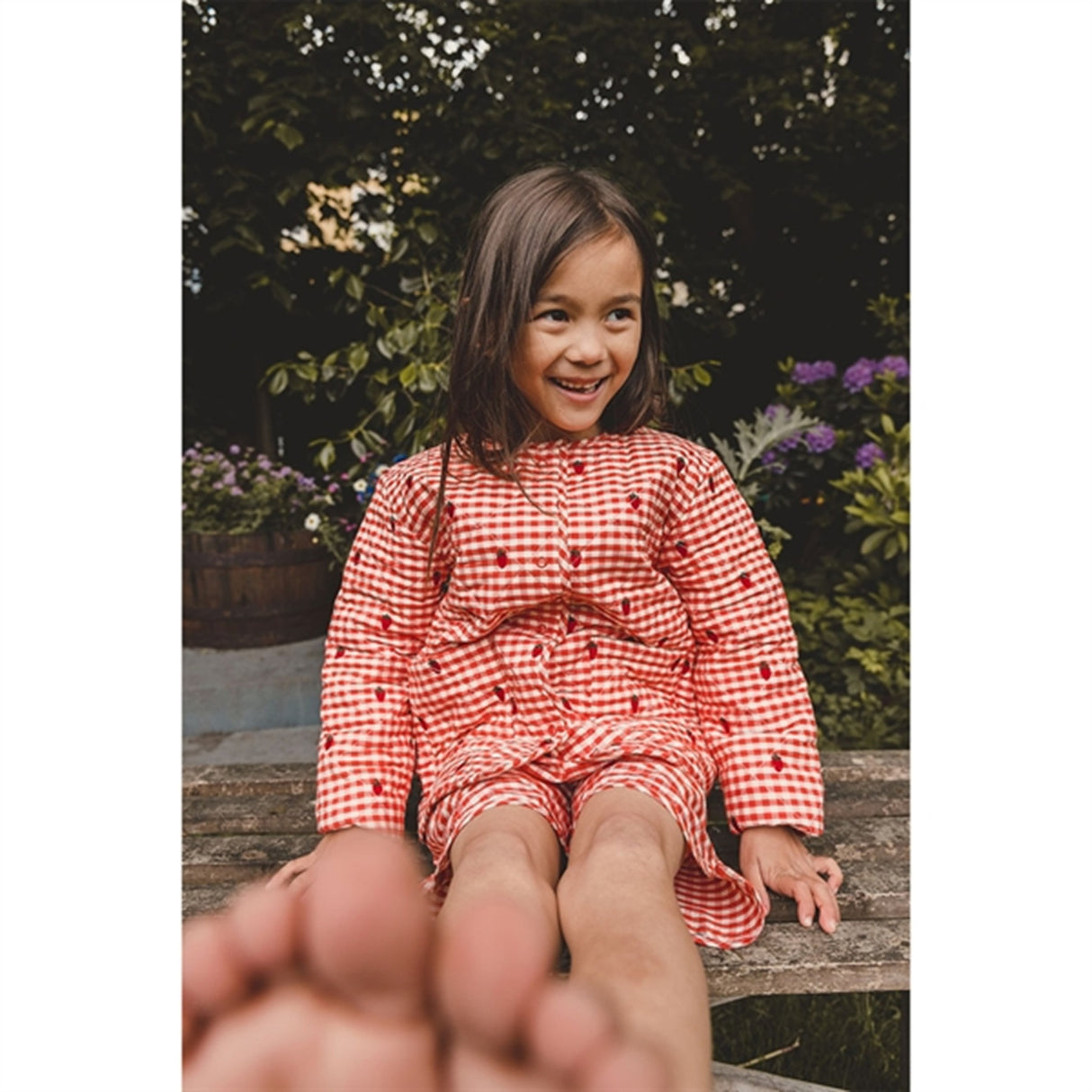 Flöss Molly Shorts Berry Gingham