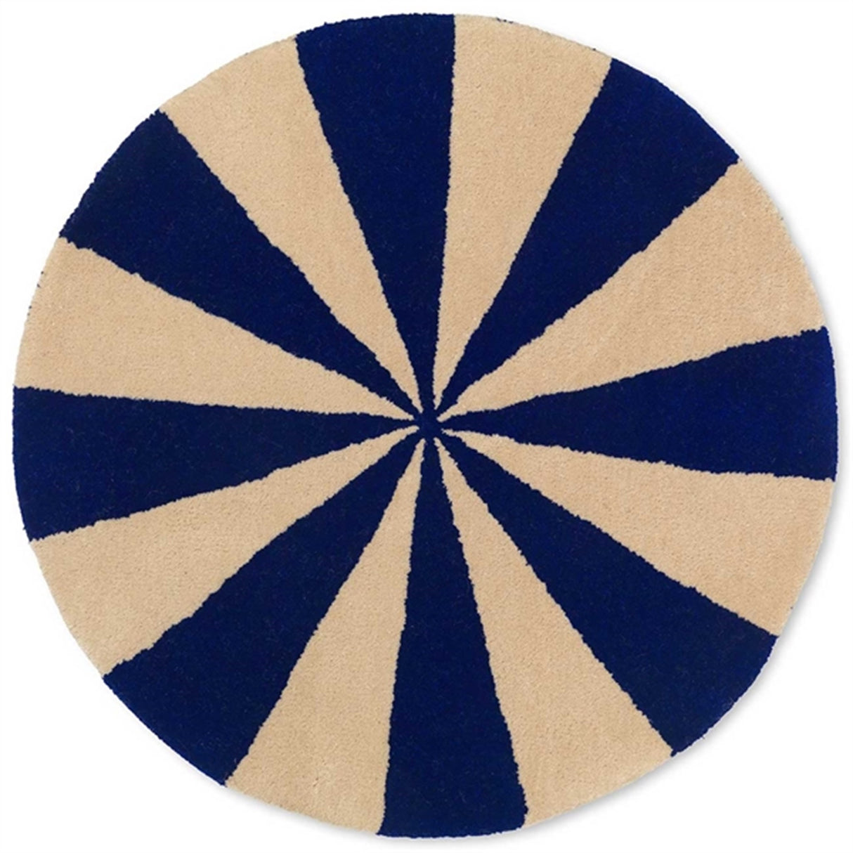 Ferm Living Arch Tuftet Filt Bright Blue/Offwhite Small