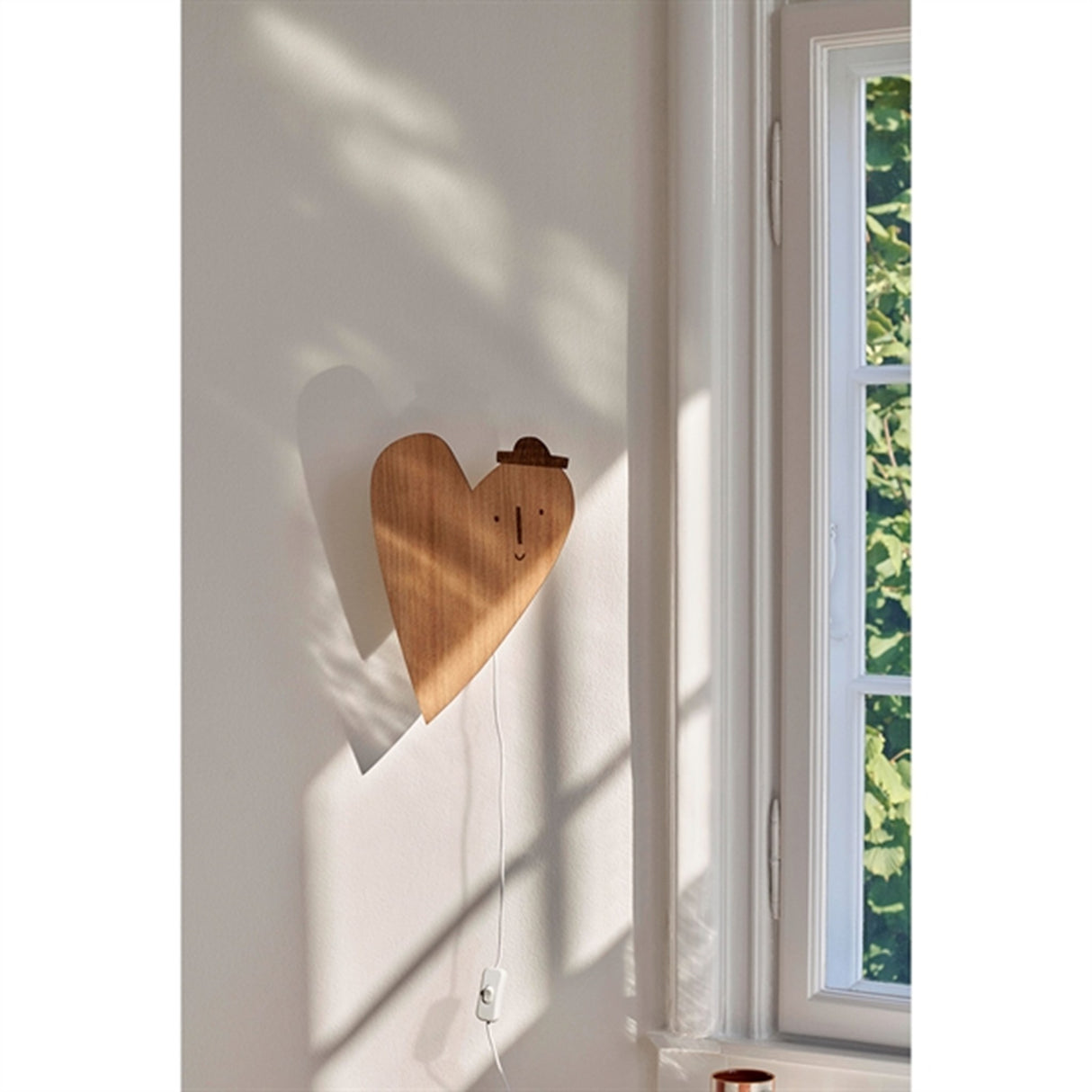 Ferm Living Lampa Hjärta Oiled Oak