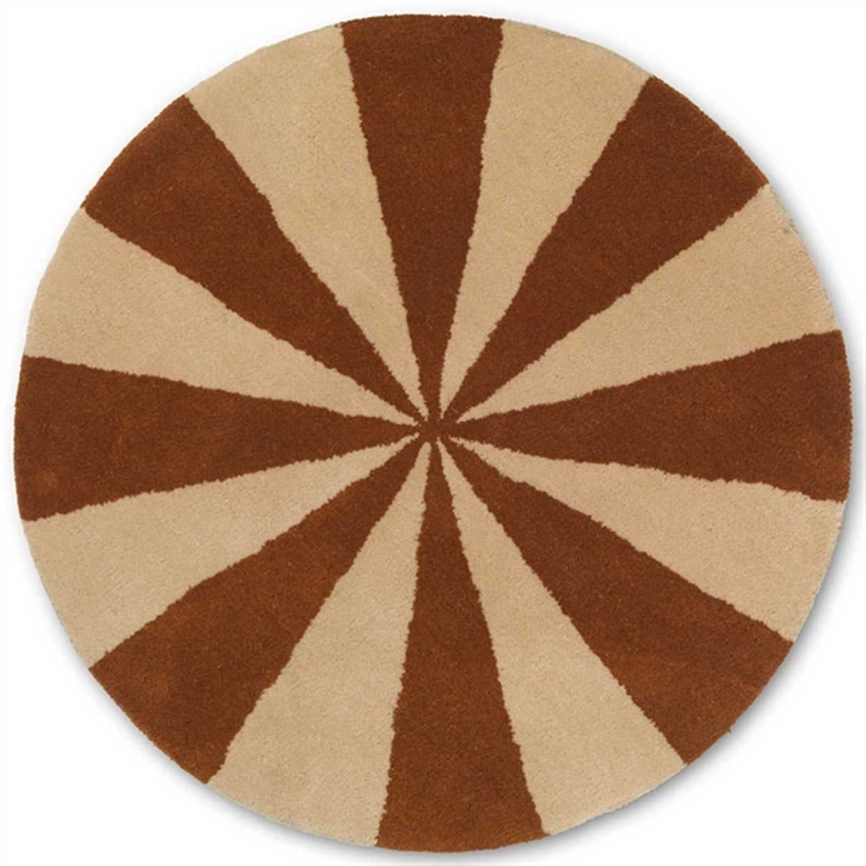 Ferm Living Arch Tuftet Filt Dark Brick/Offwhite Small