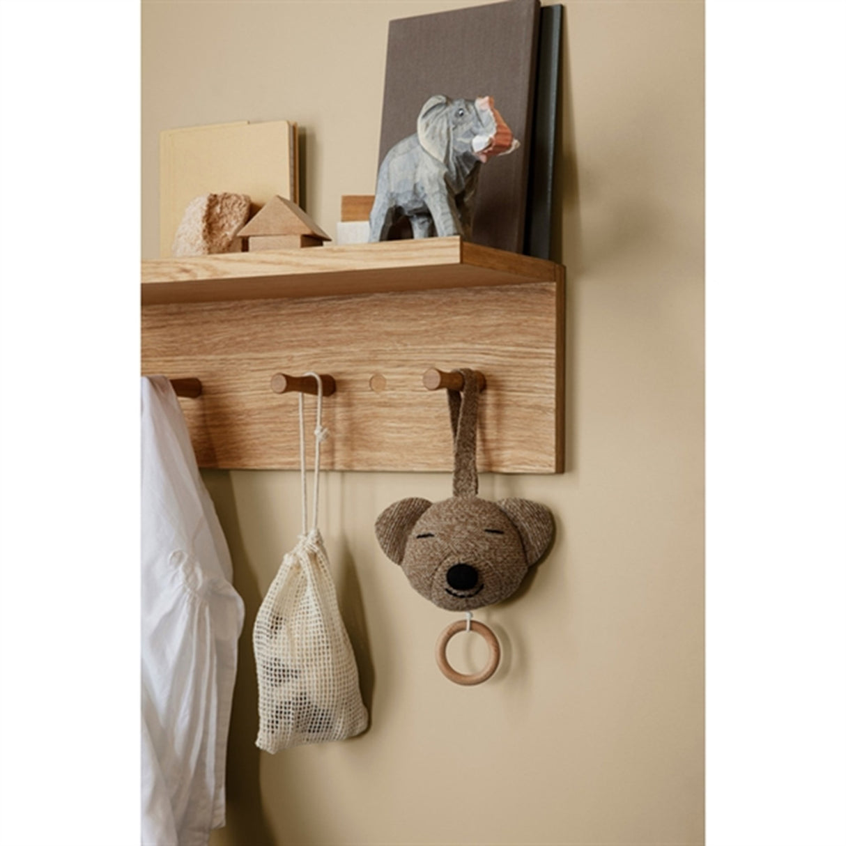 Ferm Living Roy Merino Ull Musik Mobil Sugar Kelp Melange