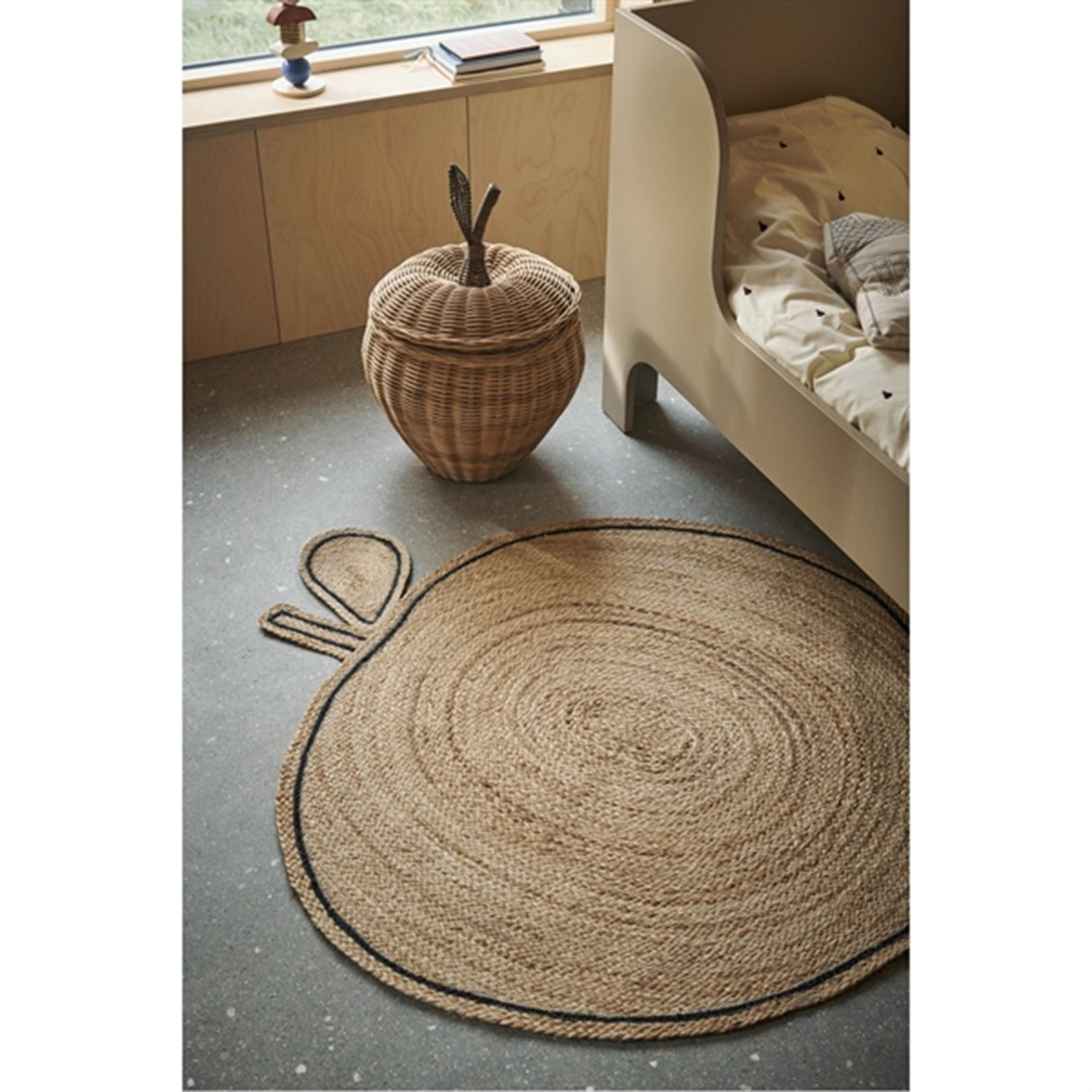 Ferm Living Apple Flätad Jute Filt Natural