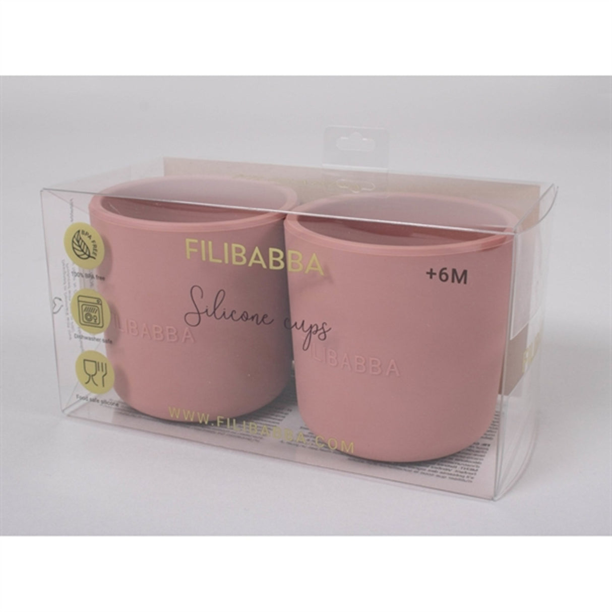 FILIBABBA Kopp 2-pack Rose