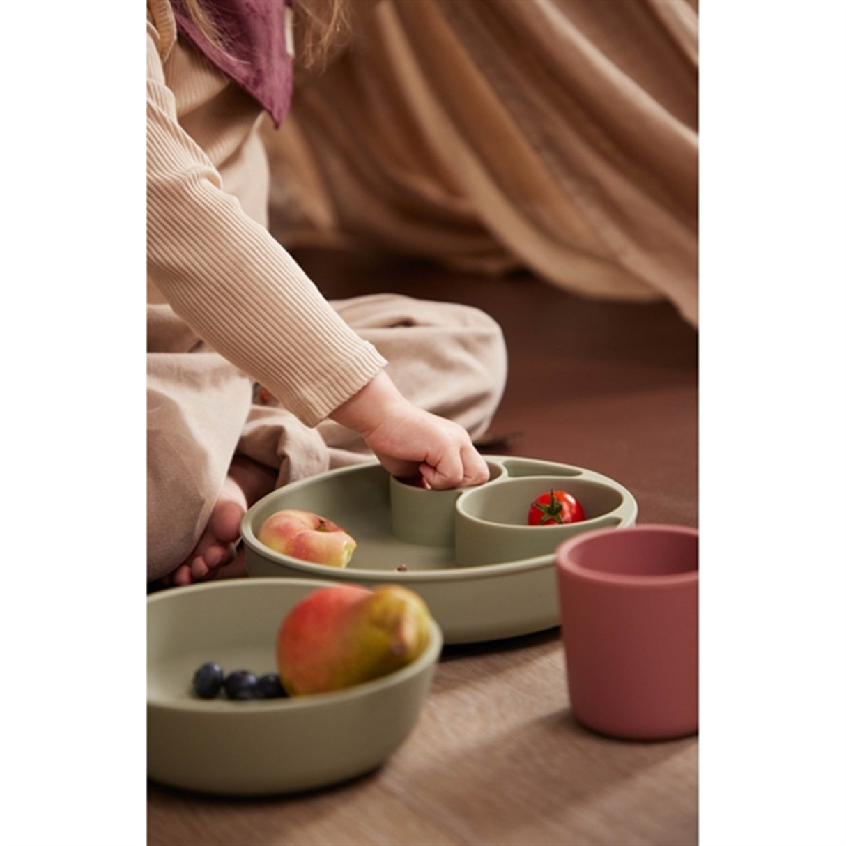 FILIBABBA Tallrik Ruminddelt Green