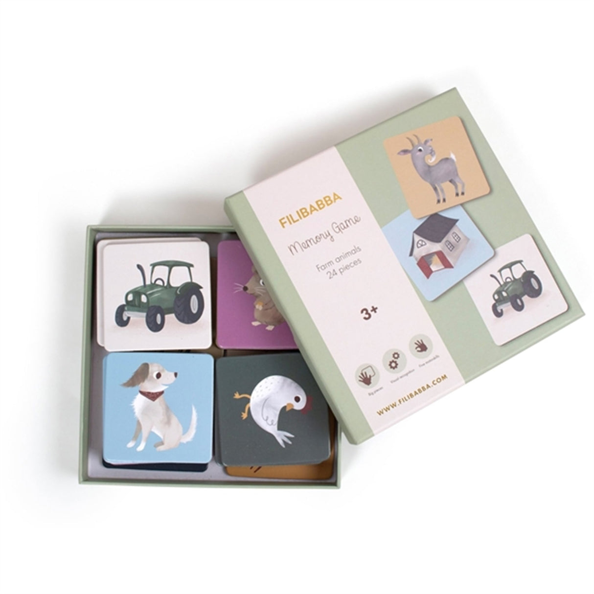 FILIBABBA minnesspel Bondegårdsdyr