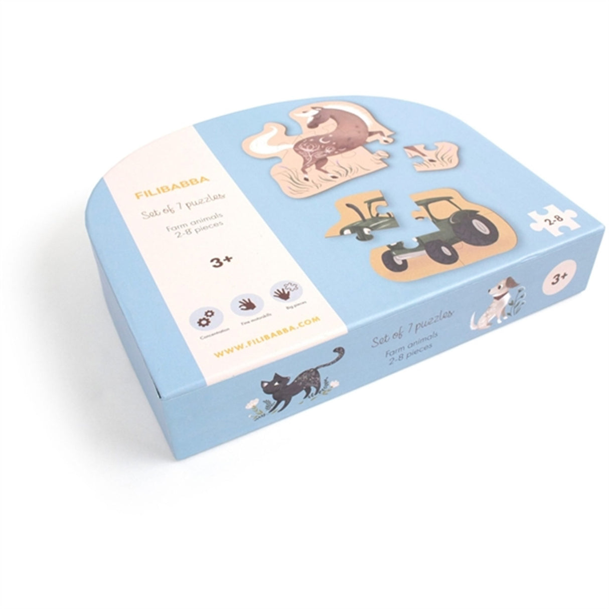 FILIBABBA Pussel 7-pak Bondegårdsdyr