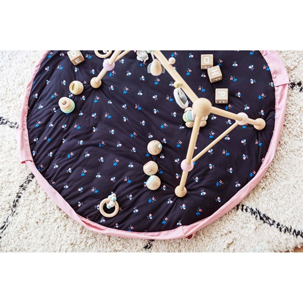 Play&Go 3-i-1 Lekmatta Soft Flowers