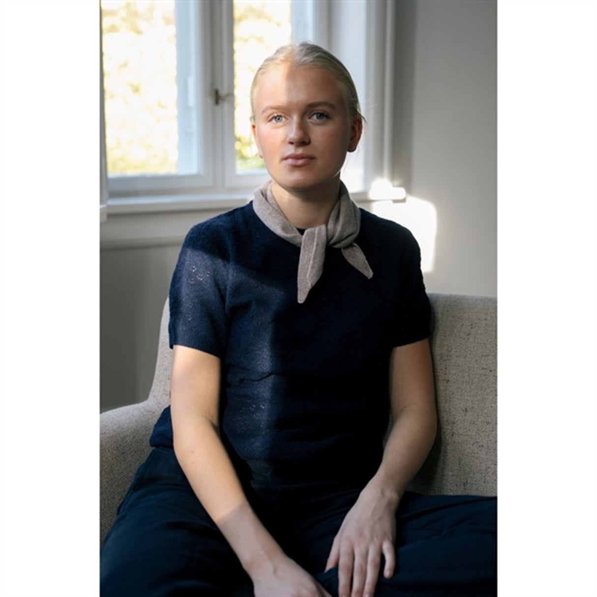 HOLMM Toast Foty Cashmere Stickat Halsduk