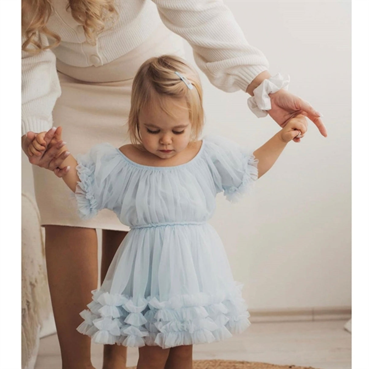 Dolly by Le Petit Frilly Klänning Light Blue