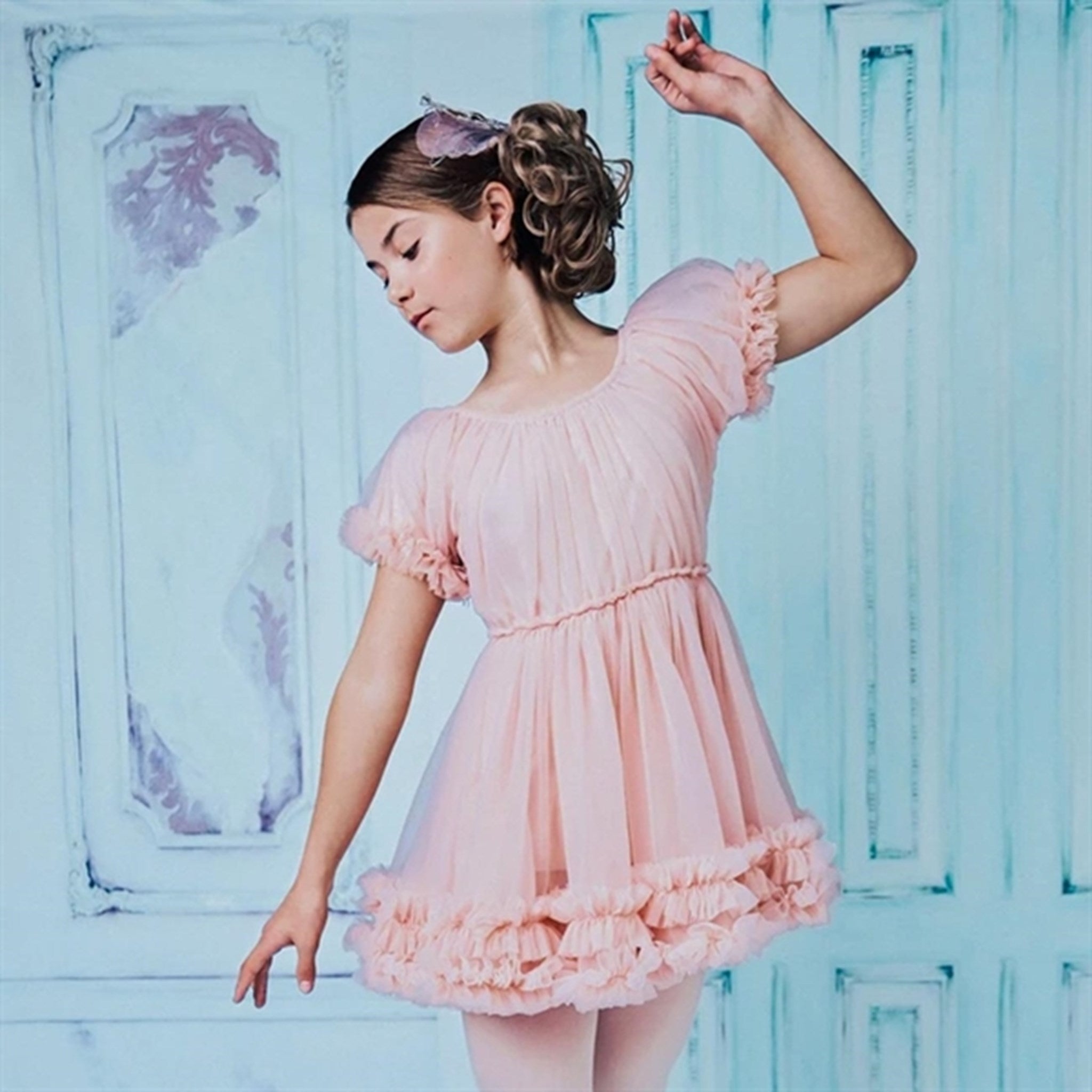 Dolly by Le Petit Frilly Klänning Ballet Pink 2