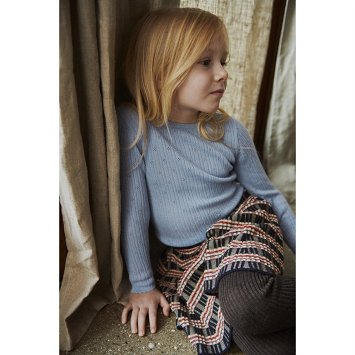 FUB Rib Kjol Dark Navy