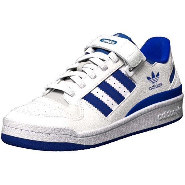 adidas Forum Low Kardborre Sneakers White Royal Blue