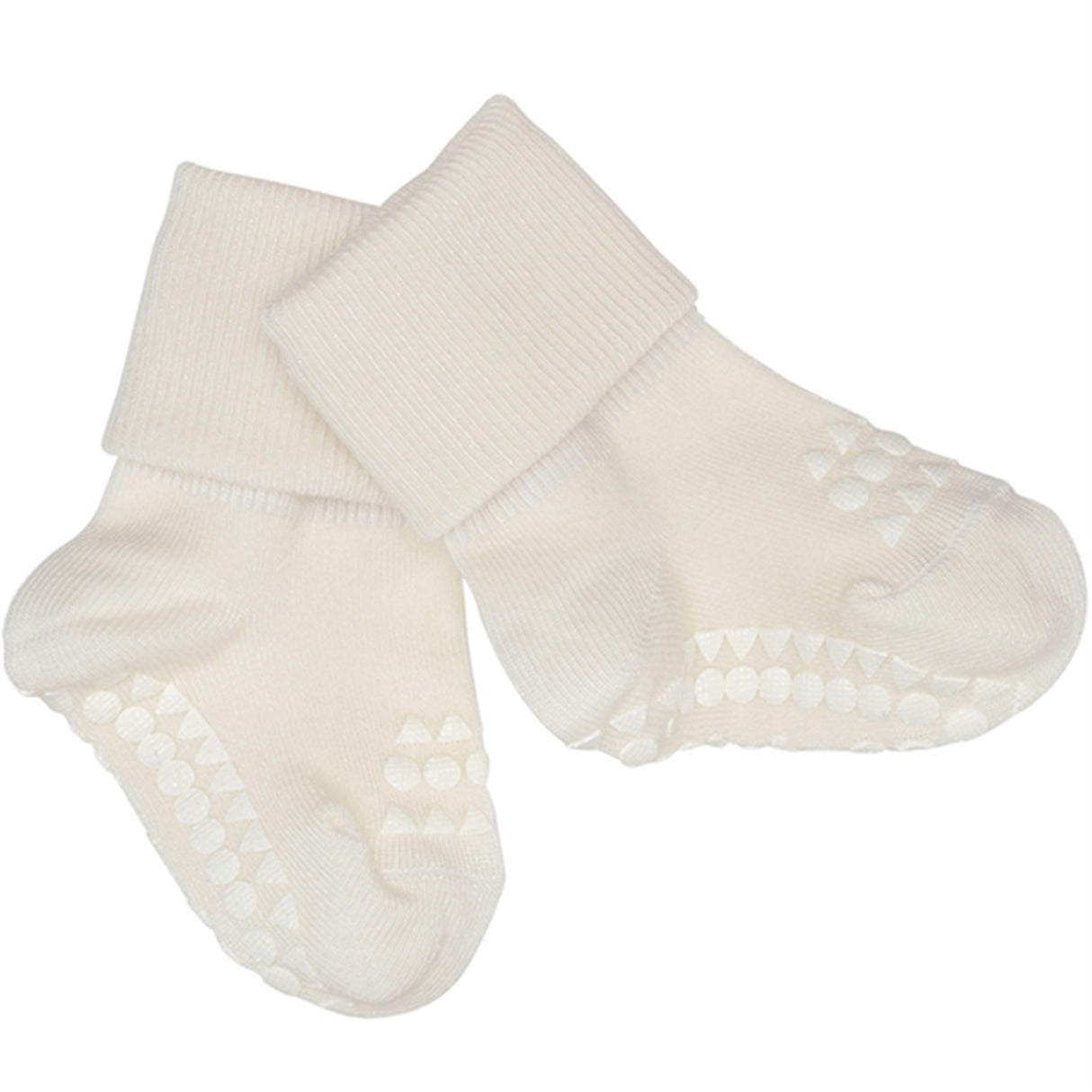GObabyGO Bamboo Strumpor Antislip Offwhite