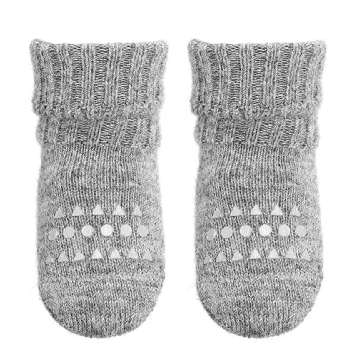 GObabyGO Alpaca Non-Slip Strumpor Grey Melange
