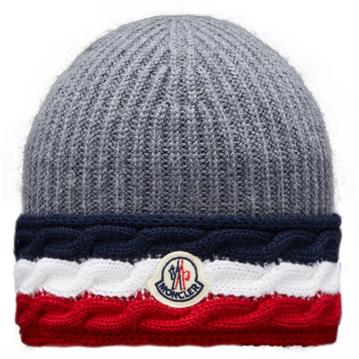 Moncler Berretto Tricot Mössa Medium Grey