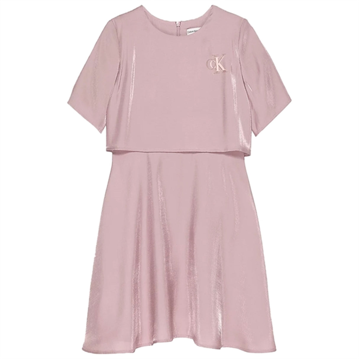 Calvin Klein Metallic Shine Klänning Dark Blush