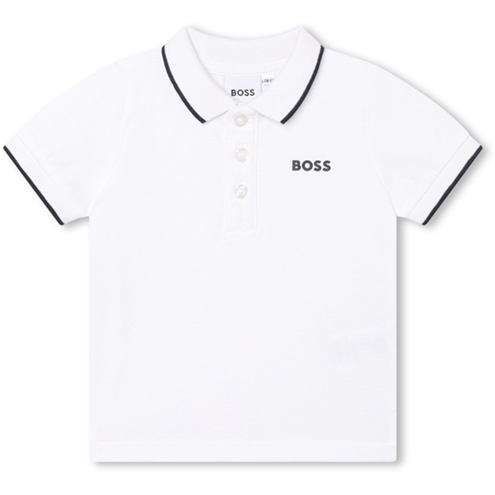 Hugo Boss Bebis Short Sleeve Pikétröja White