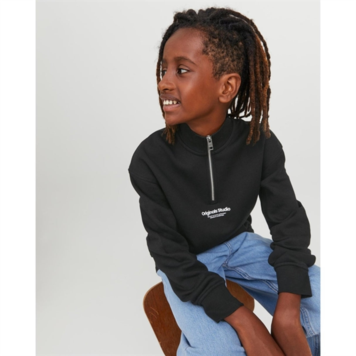 Jack & Jones Junior Black Jorvesterbro Sweatshirt