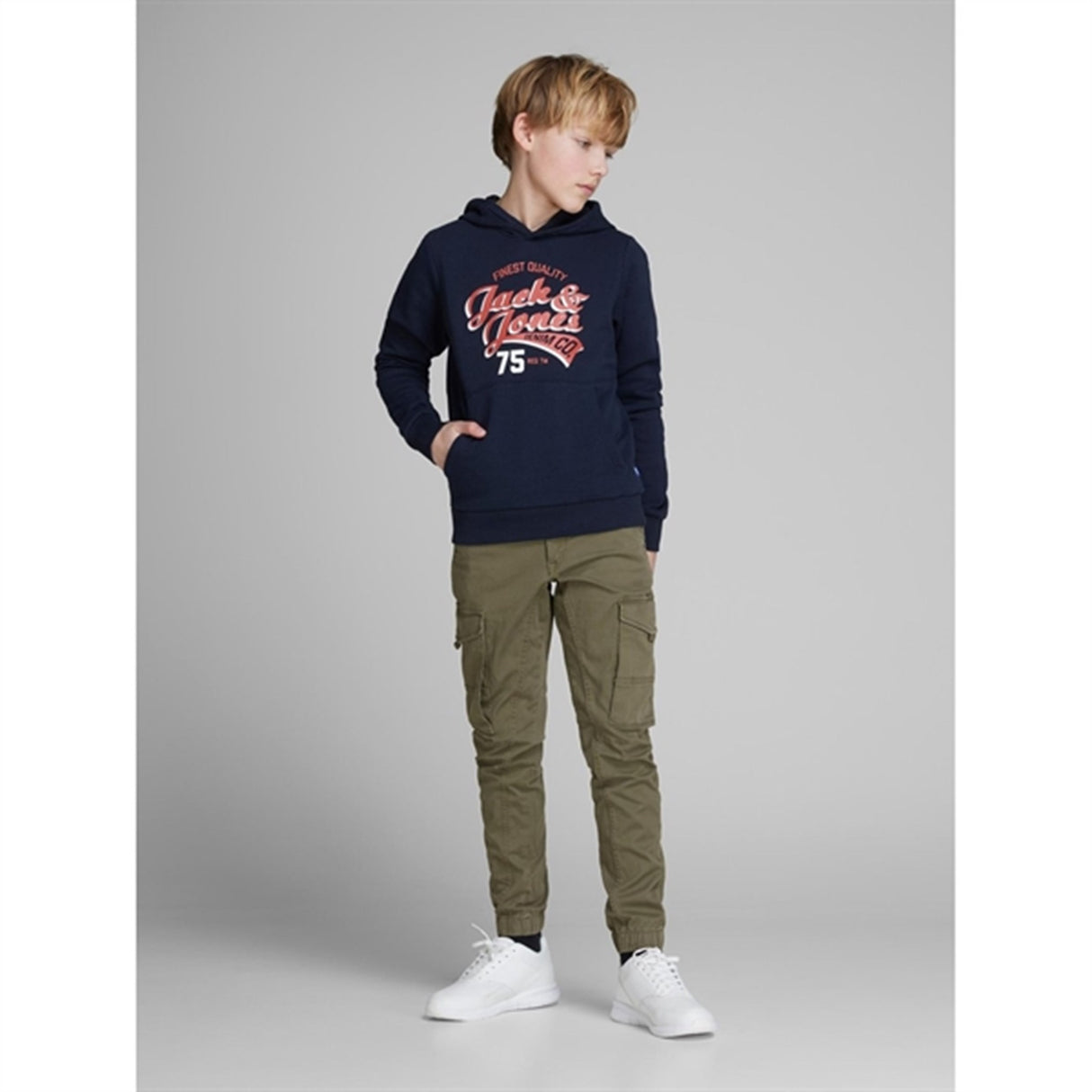 Jack & Jones Junior Olive Night Paul Flake Byxor 542 Noos