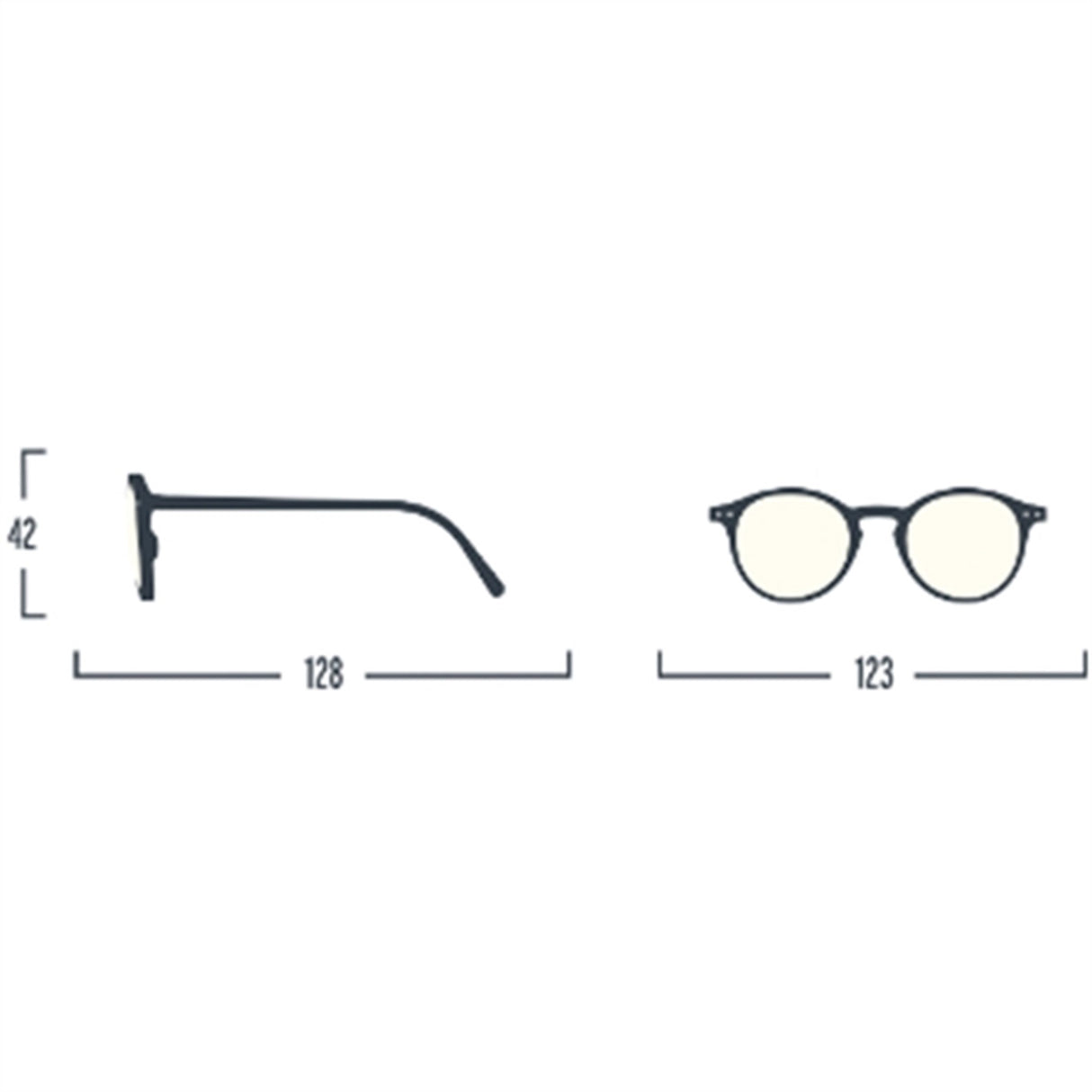 Izipizi Junior Skærmbriller #D Blue Tortoise Soft 0