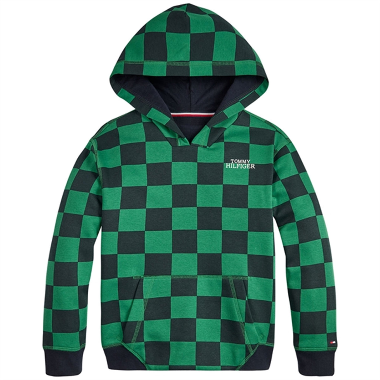 Tommy Hilfiger Checker Board Hoodies Green Allover / Checkerboard