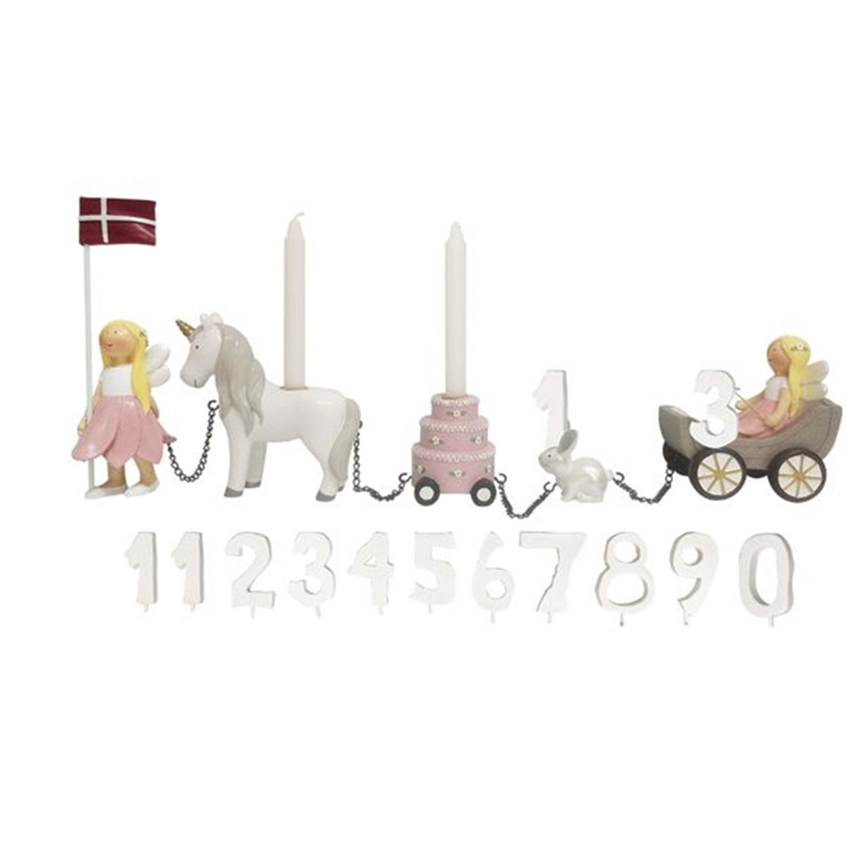 Kids by Friis Födelsedagståg Blomsterfeer