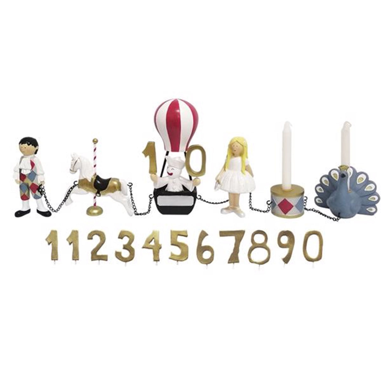 Kids by Friis Födelsedagståg Harlekin och Colombina