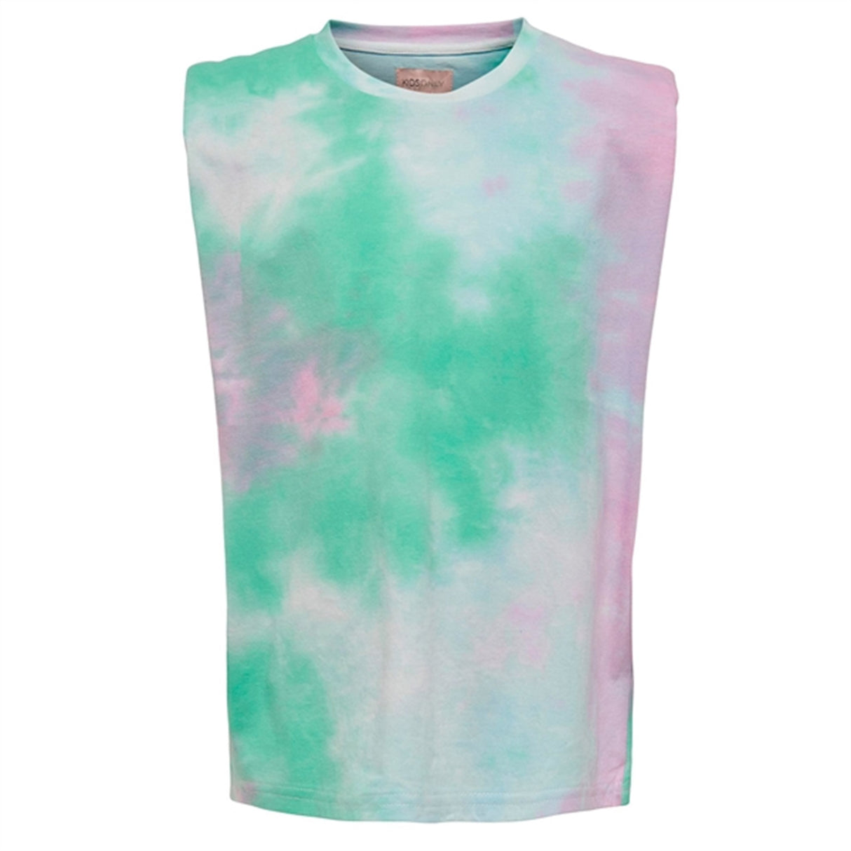 Kids ONLY White Tie Dye LB Amy Padded Shouller T-shirt