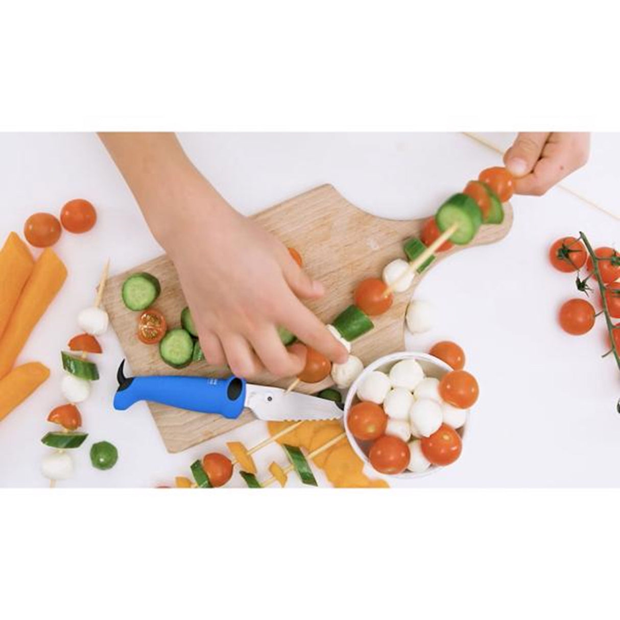 Kinderkitchen Børnekokkeknivsæt Grøn/Blå