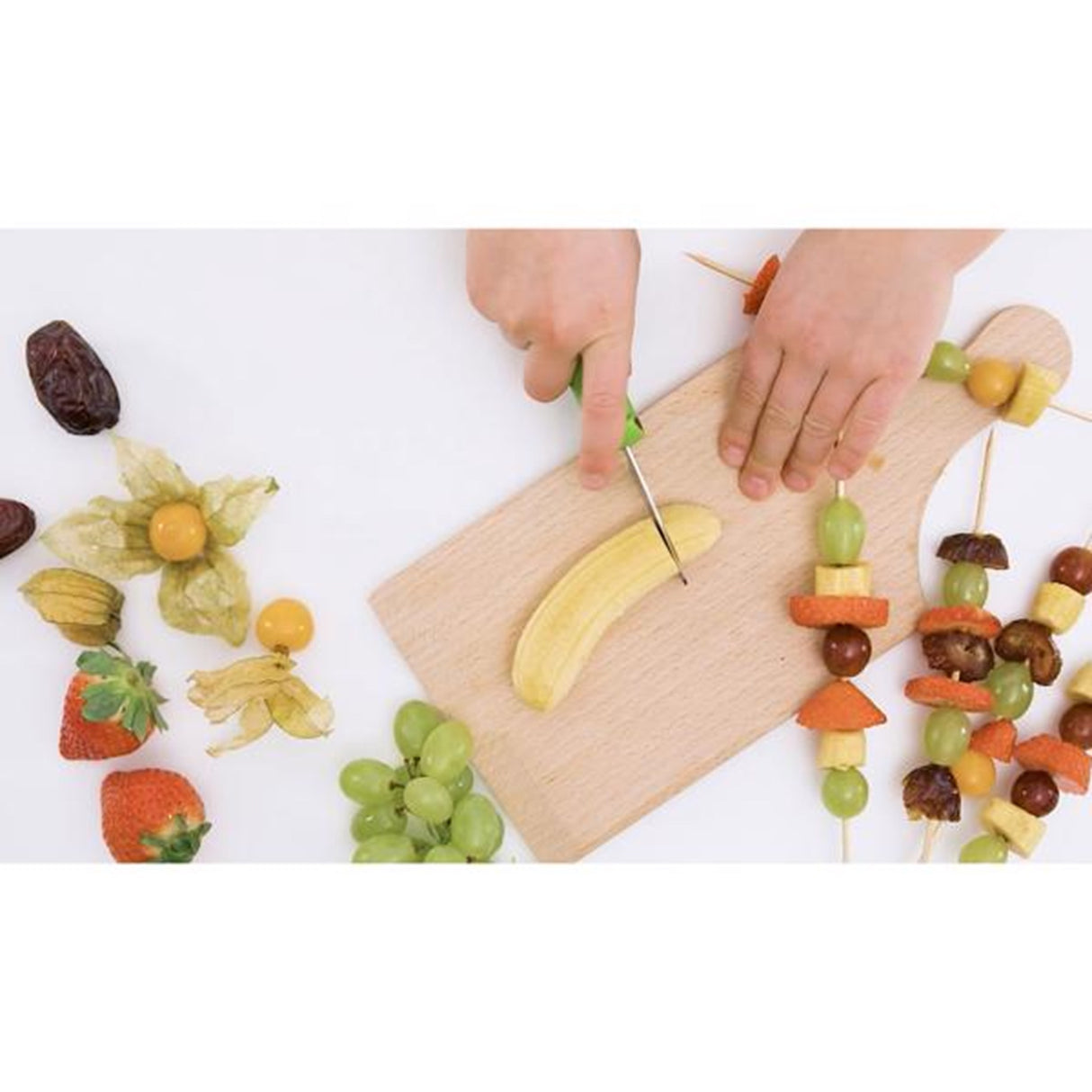 Kinderkitchen Børnekokkeknivsæt Grøn/Blå