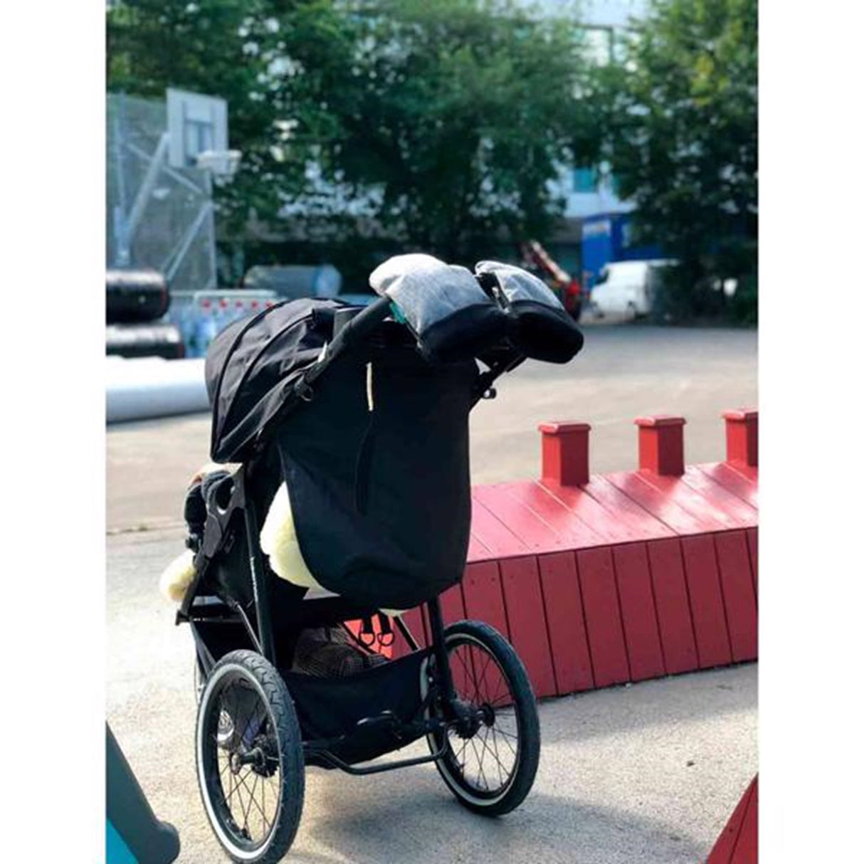 KongWalther Østerbro Barnvagn Handske Grå