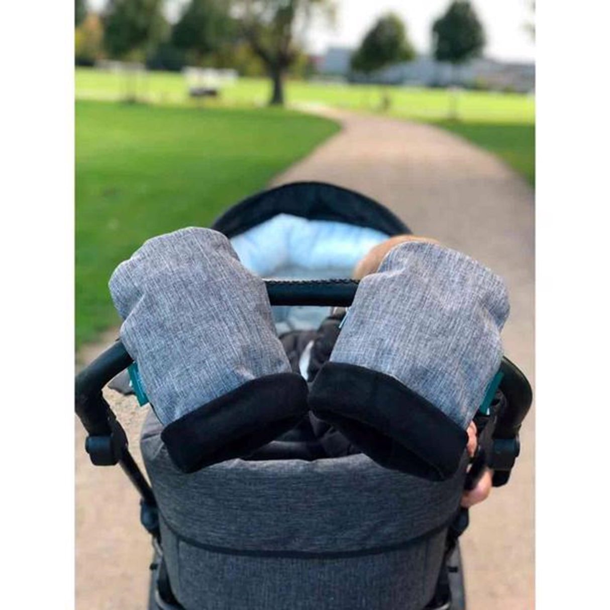KongWalther Østerbro Barnvagn Handske Grå